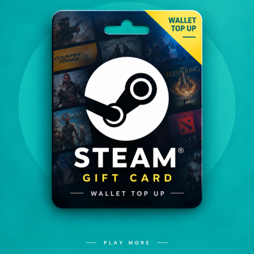 Steam Gift Card & Wallet Top Up – Multi Region